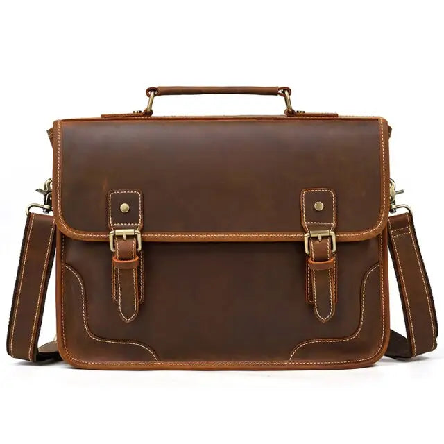 Men's Leather Messenger Bag